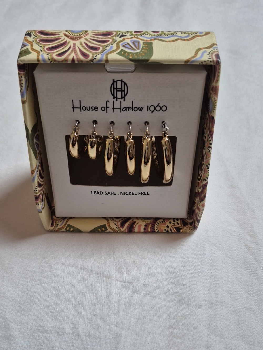 House of Harlow 1960 Gold Hoop Earring Set